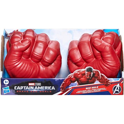 Super puños Hulk Rojo Capitan America Brave New World Marvel