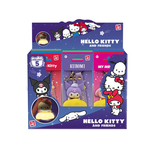 Llavero figura luz Hello Kitty and Friends surtido