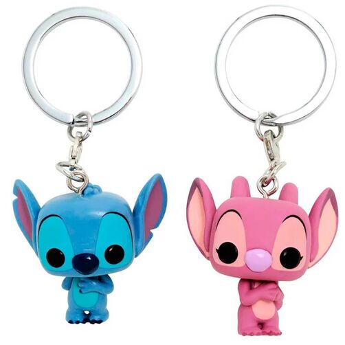 Blister llaveros Pocket POP Disney Stitch & Angel