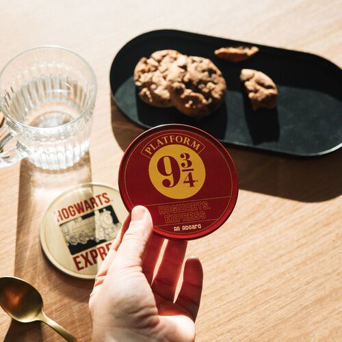 Set 2 Posavasos Plataforma 9 3/4 Harry Potter