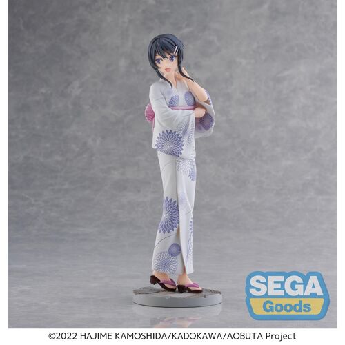 Rascal Does Not Dream Mai Sakurajima Yukata of Bunny Girl Sepai Luminasta figure 22cm