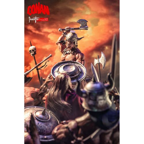 Figura Conan the Barbarian Frazetta Icon 17cm