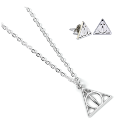 Set Colgante y pendientes Reliquias de la Muerte Harry Potter