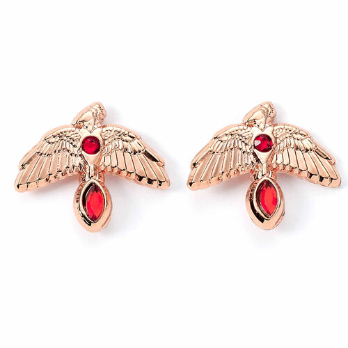 Harry Potter Fawkes Rose earrings