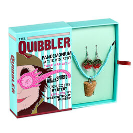 Harry Potter Luna Lovegoods Quibbler earrings + necklace