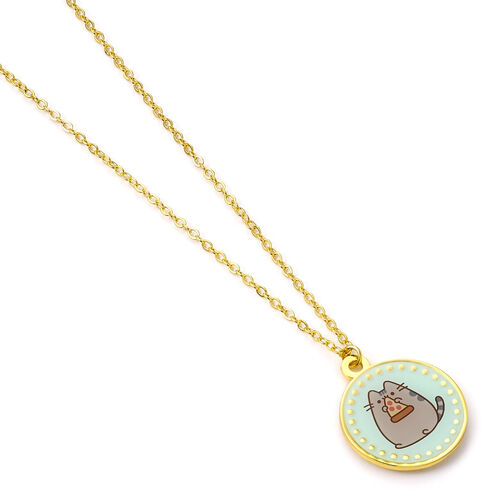 Pusheen Pizza necklace