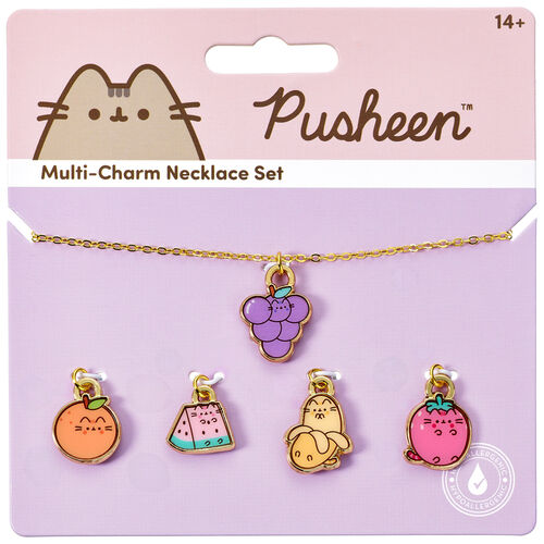 Colgante + charms Frutas Pusheen