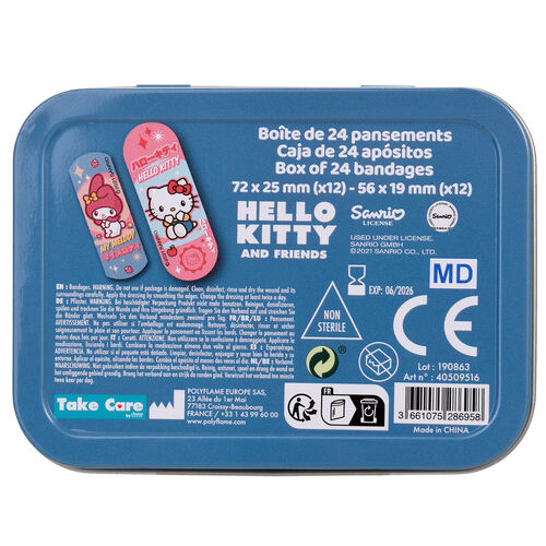 Caja Metal Tiritas Hello Kitty & Friends