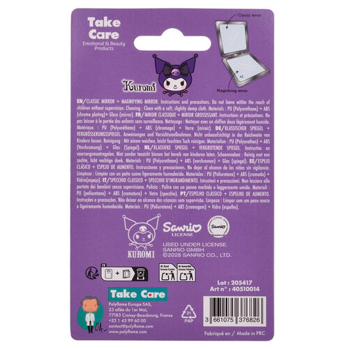 Hello Kitty Kuromi pocket mirror