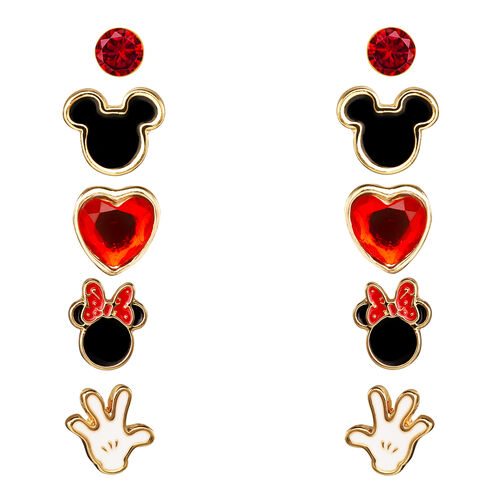 Disney Mickey & Minnie Set 5 pairs of earrings