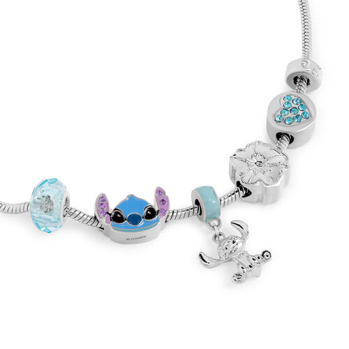 Pulsera charm Stitch Disney plata
