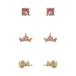 Set 3 Pares de pendientes Princesas Disney