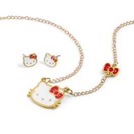 Hello Kitty Set necklace + earrings