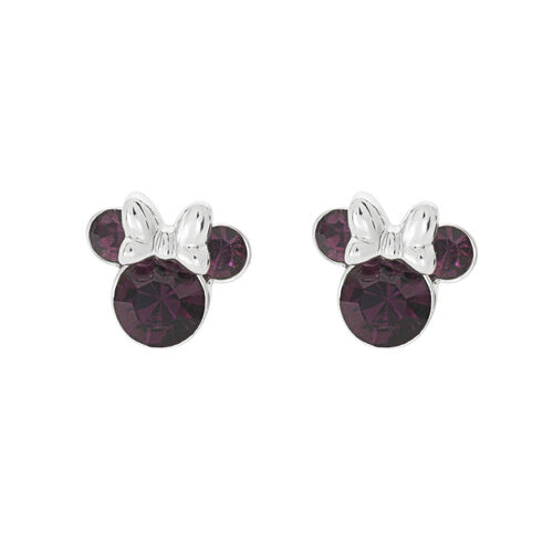 Disney Minnie February earrings silver