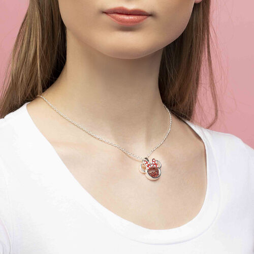 Colgante Enero Minnie Disney plata