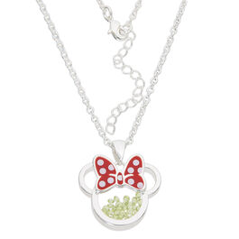 Colgante Agosto Minnie Disney plata