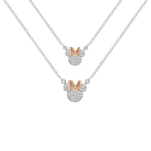 Set 2 Colgantes mama + hija Minnie Disney