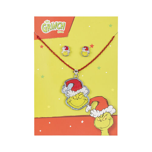 Set Colgante + pendientes Navidad El Grinch