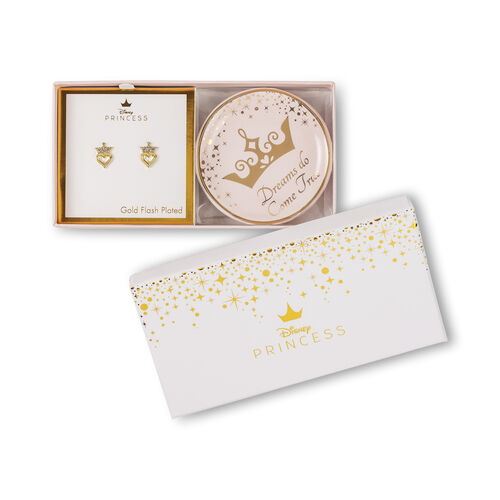 Pendientes + plato bisuteria Princesa