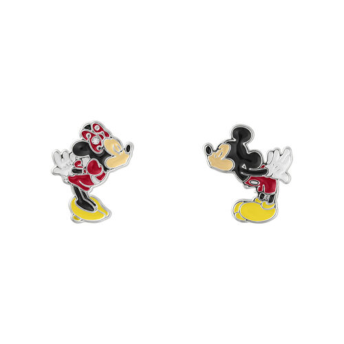 Disney Mickey & Minnie earrings + jewellery plate