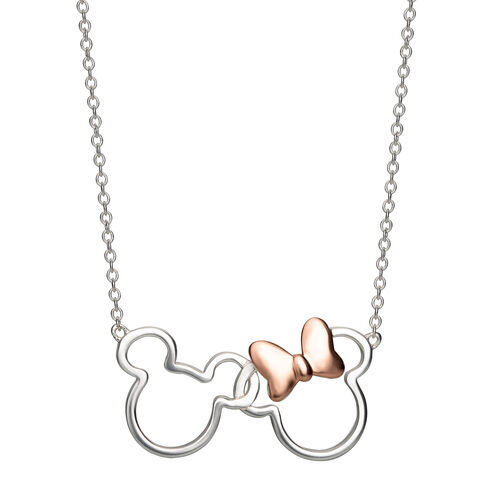 Colgante Mickey & Minnie Disney plata