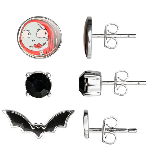 Set 3 Pares de pendientes Pesadilla Antes de Navidad Disney