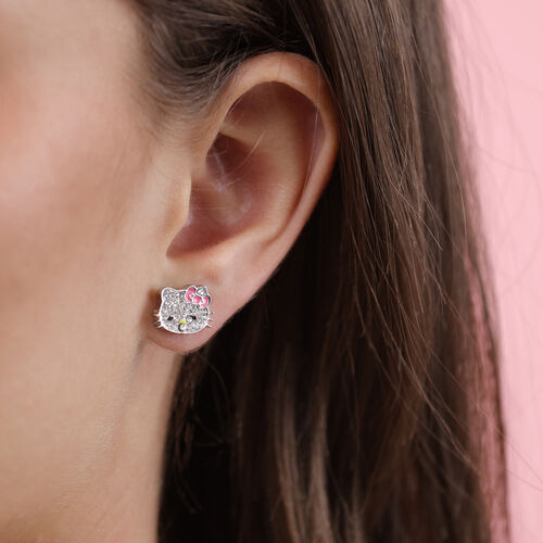 Pendientes Hello Kitty plata
