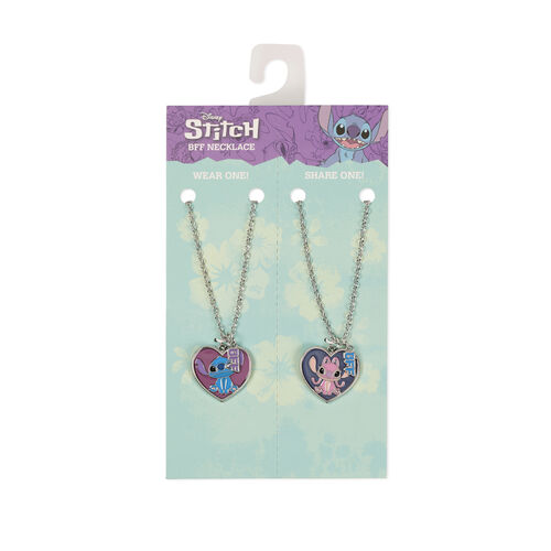 Set 2 Colgantes Angel & Stitch Disney
