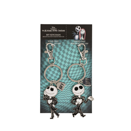 Set 2 Llaveros Jakks Skellington Pesadilla Antes de Navidad Disney