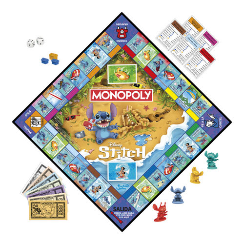 Spanish Disney Stitch Monopoly game