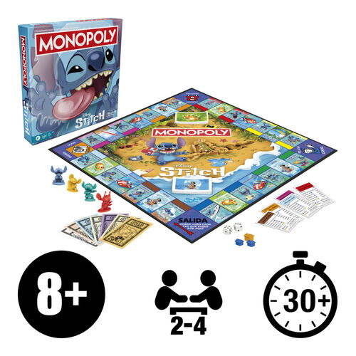 Spanish Disney Stitch Monopoly game