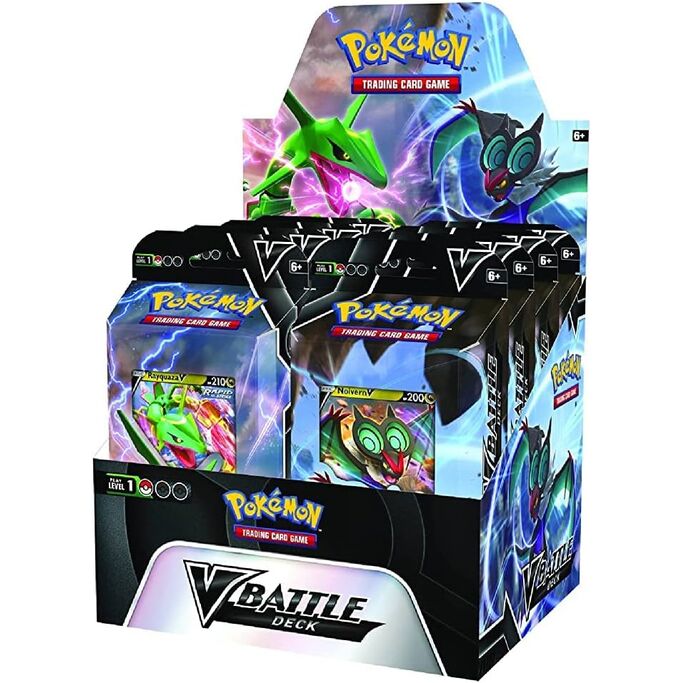 Baraja juego cartas coleccionables Rayquaza Noivern Pokemon ingles surtido