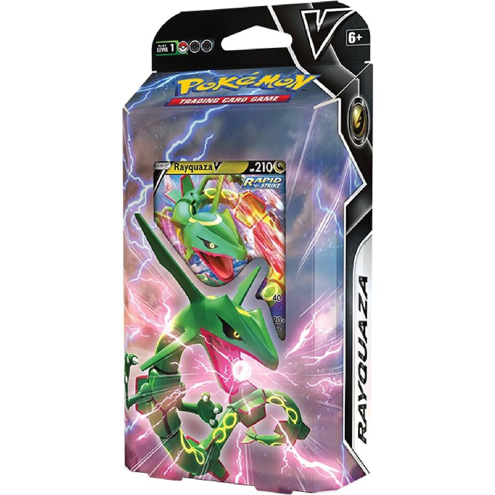 Baraja juego cartas coleccionables Rayquaza Noivern Pokemon ingles surtido