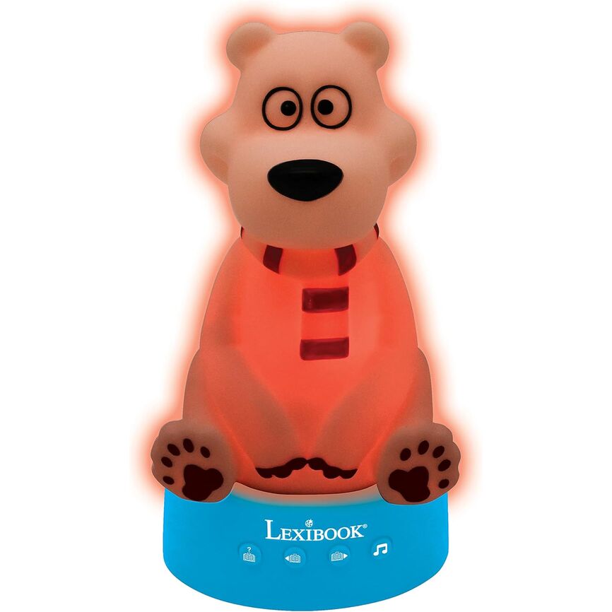 Oso 3D Luz nocturna contandor de historias