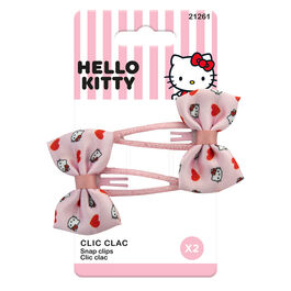 Blister 2 Horquillas con Lazo Hello Kitty