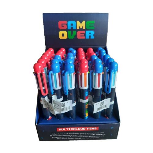 Boligrafo multicolor Game Over