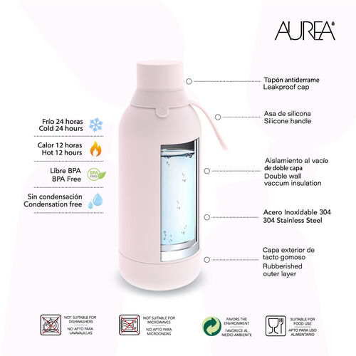 Botella termica Fantasia Unicornio 500ml