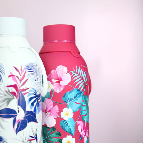 Botella termica Magenta Floral Exotico 500ml