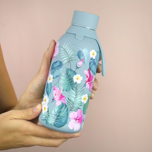 Botella termica Esmeralda Floral Exotico 500ml