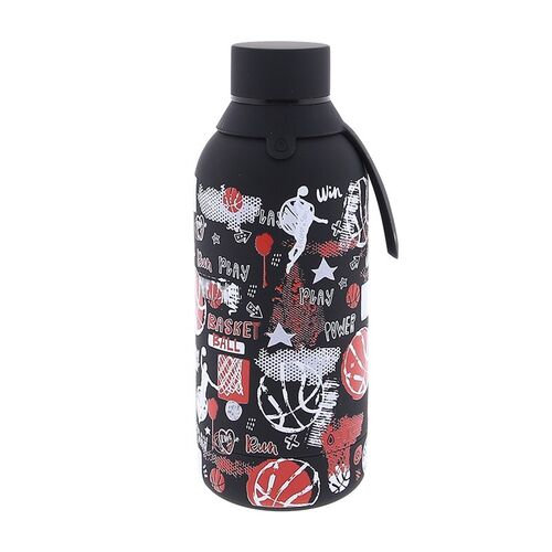 Botella termica Black Basketball 500ml