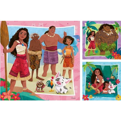 Disney Vaiana 2 puzzle 3x49pcs