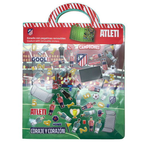 Libro de Pegatinas Reutilizables 3D Estadio Atletico de Madrid