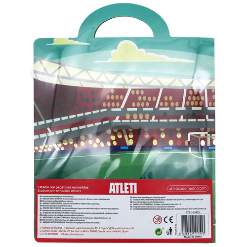 Libro de Pegatinas Reutilizables 3D Estadio Atletico de Madrid