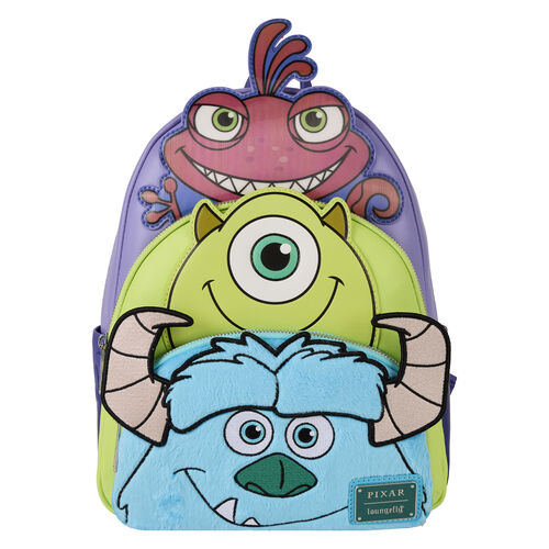 Loungefly Disney Pixar Monsters INC Mike Sully and Randall backpack 31cm