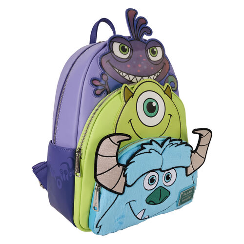 Loungefly Disney Pixar Monsters INC Mike Sully and Randall backpack 31cm