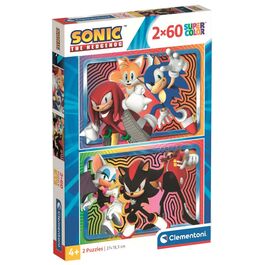 Sonic the Hedhehog puzzle 2x60pcs