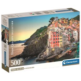 Puzzle Riomaggiore Coast High Quality 500pzs