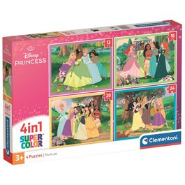 Puzzle Princesas Disney 12+16+20+24pzs