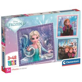 Puzzle Frozen Disney 3x48pzs