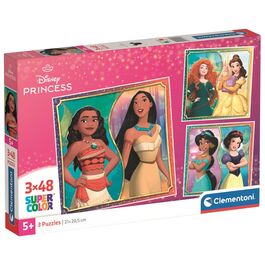 Puzzle Princesas Disney 3x48pzs